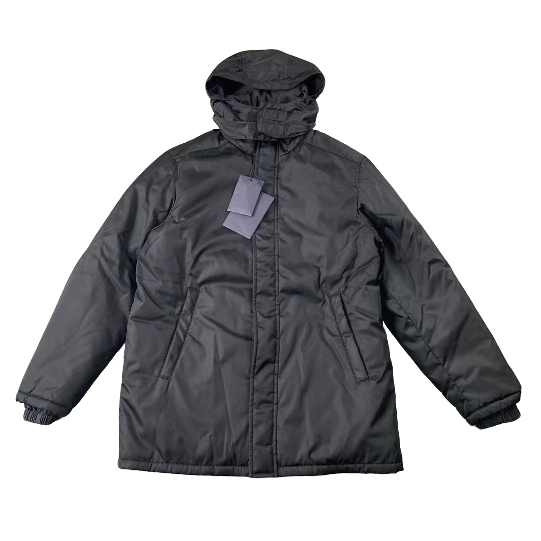 全新未使用 Prada/普拉达 4725/Prada黑色中长款棉服48码全新带吊