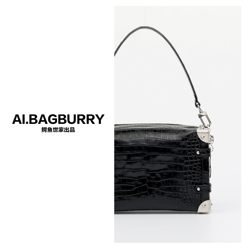 私订达人2023秋冬新款  鳄鱼皮软盒子 气质轻奢真皮包