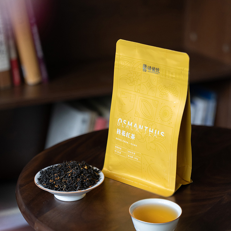 磻龙号【桂花红茶】 祁门红茶桂花鲜花 袋装100g