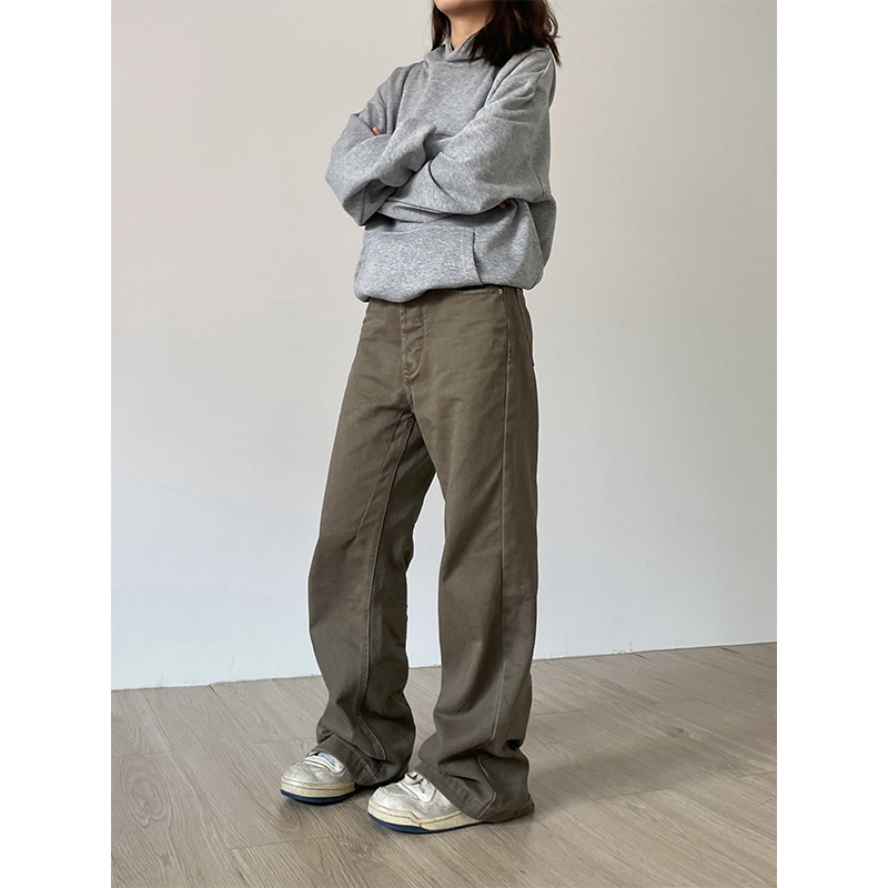 CCYE美式复古休闲cleanfit男女高街长裤宽松直筒裤水洗百搭