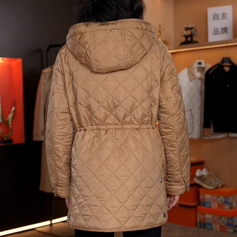 新款连帽中长款棉服百搭不挑人190836