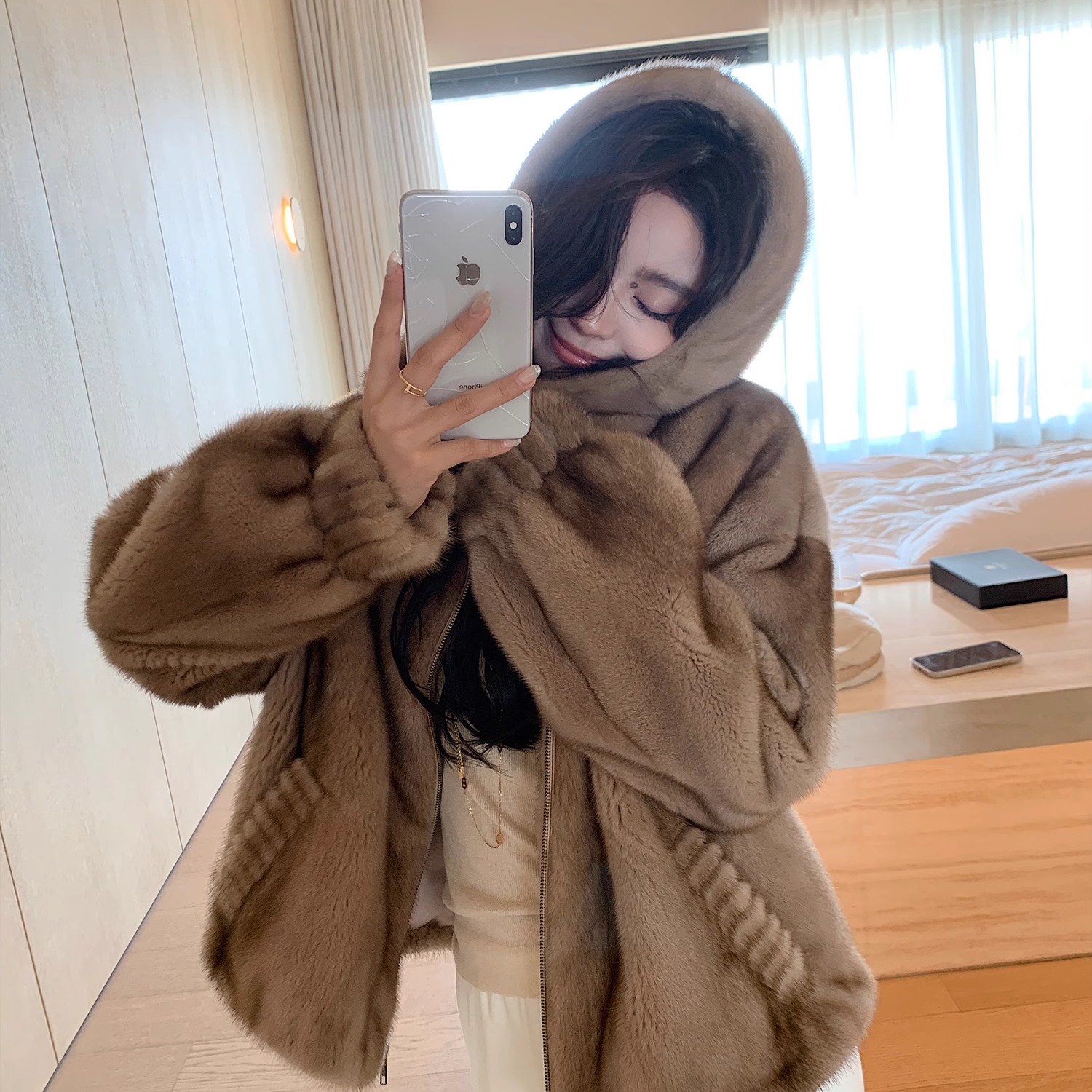 黑标"VTG万年貂"丹麦进口紫金帕斯貂 嵿奢收藏级水貂毛毛外套