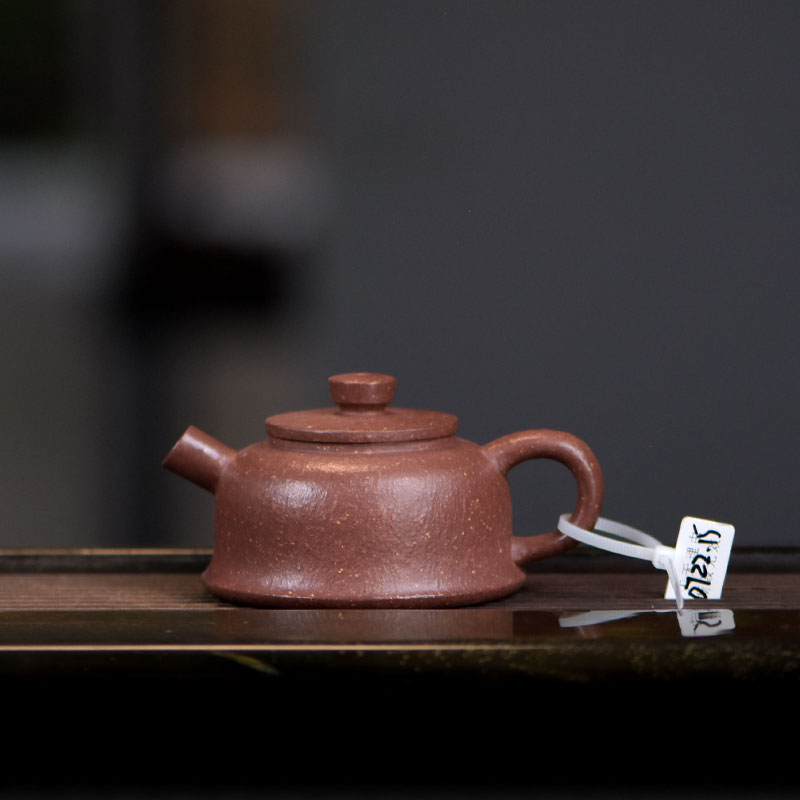 阎记抟砂   16目手磨紫泥系列  炮嘴巨轮壶 原矿紫砂S14 0722 15