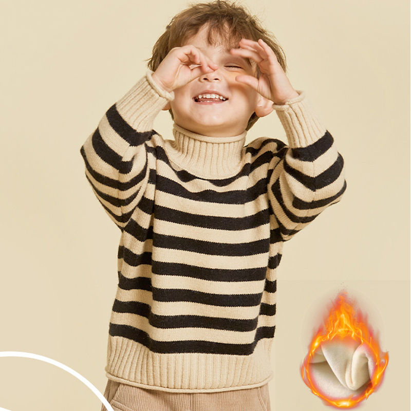 品巴拉巴拉童品巴拉巴拉童男童半高领毛衣儿童2024冬韩版宝宝打底