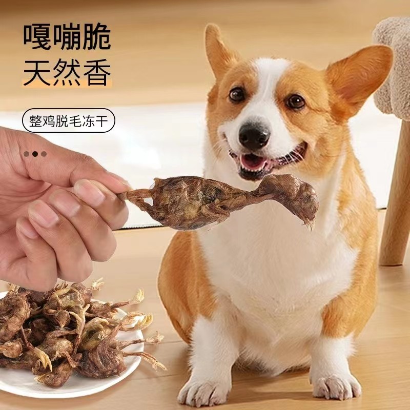 好物宠物猫咪冻干小鸡仔营养补钙泰迪金毛狗狗磨牙洁齿增肥发腮小