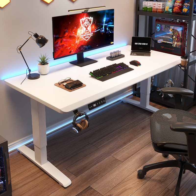 电动升降桌智能双电机电动升降桌电脑桌台式家用书桌电竞桌游戏桌