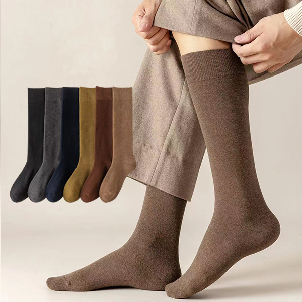 袜子男冬季男士长袜加厚保暖小腿毛圈袜男生长筒小腿袜