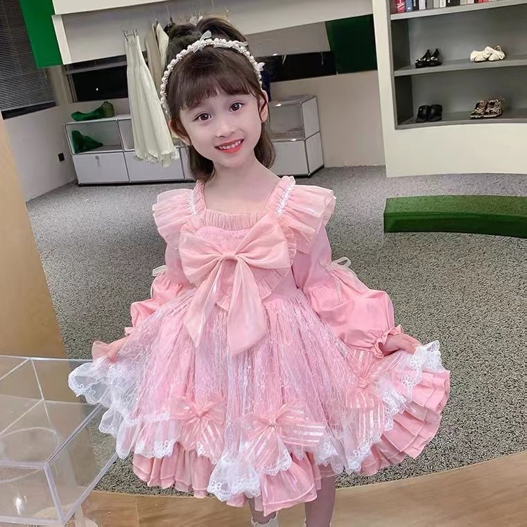 玲娜贝尔公主裙女童秋冬裙子儿童洛丽塔公主裙女宝宝蓬蓬裙