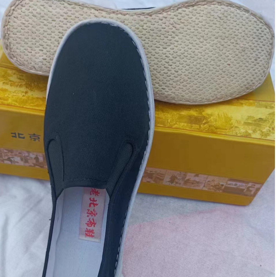 【库存福利】休闲舒适养脚吸汗麻线手工时尚千层底男鞋老北京布鞋