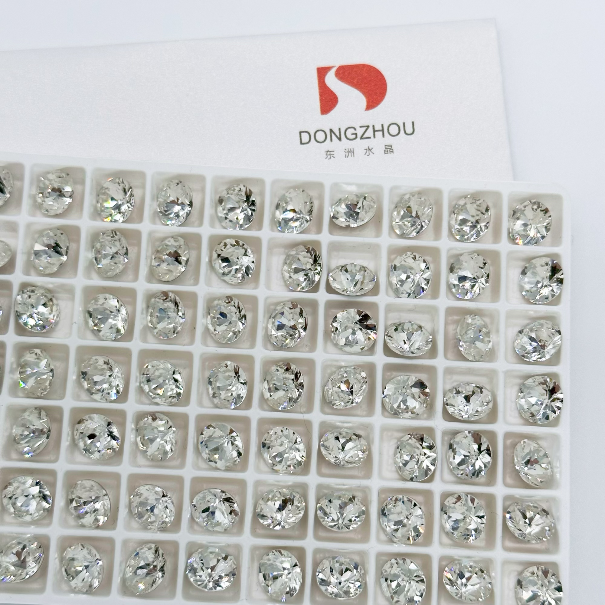 【东洲8m尖底圆】新款美甲饰品超闪彩色多切面尖底钻【满10包邮】