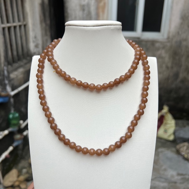 A589焦糖108颗卡8mm手串项链百搭时尚