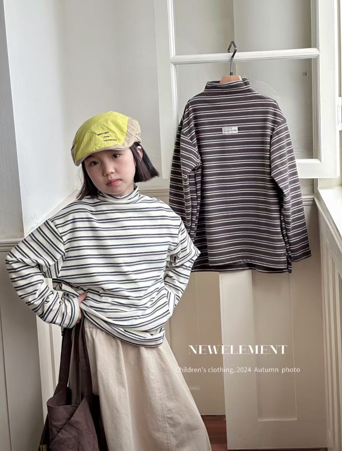 新元素冬季横条德容打底衫（特价不退换）