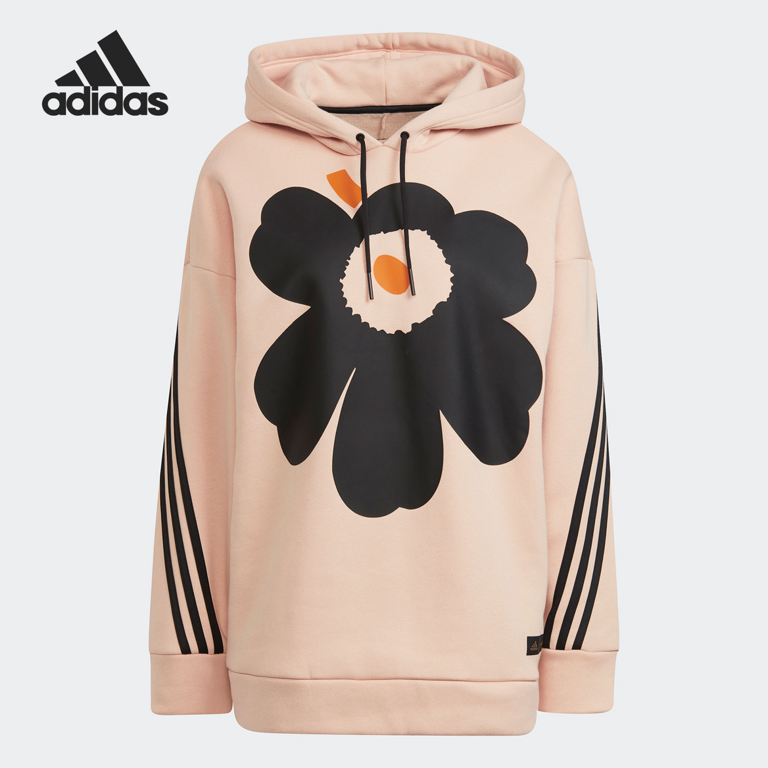 Adidas/阿迪达斯Marimekko联名女子休闲连帽卫衣H57326女款夹克_二手