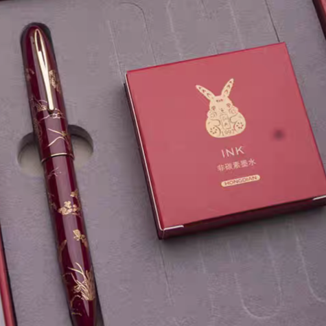 弘典钢笔男女高档精致礼品笔成人办公商务签字笔学生复古书写钢笔
