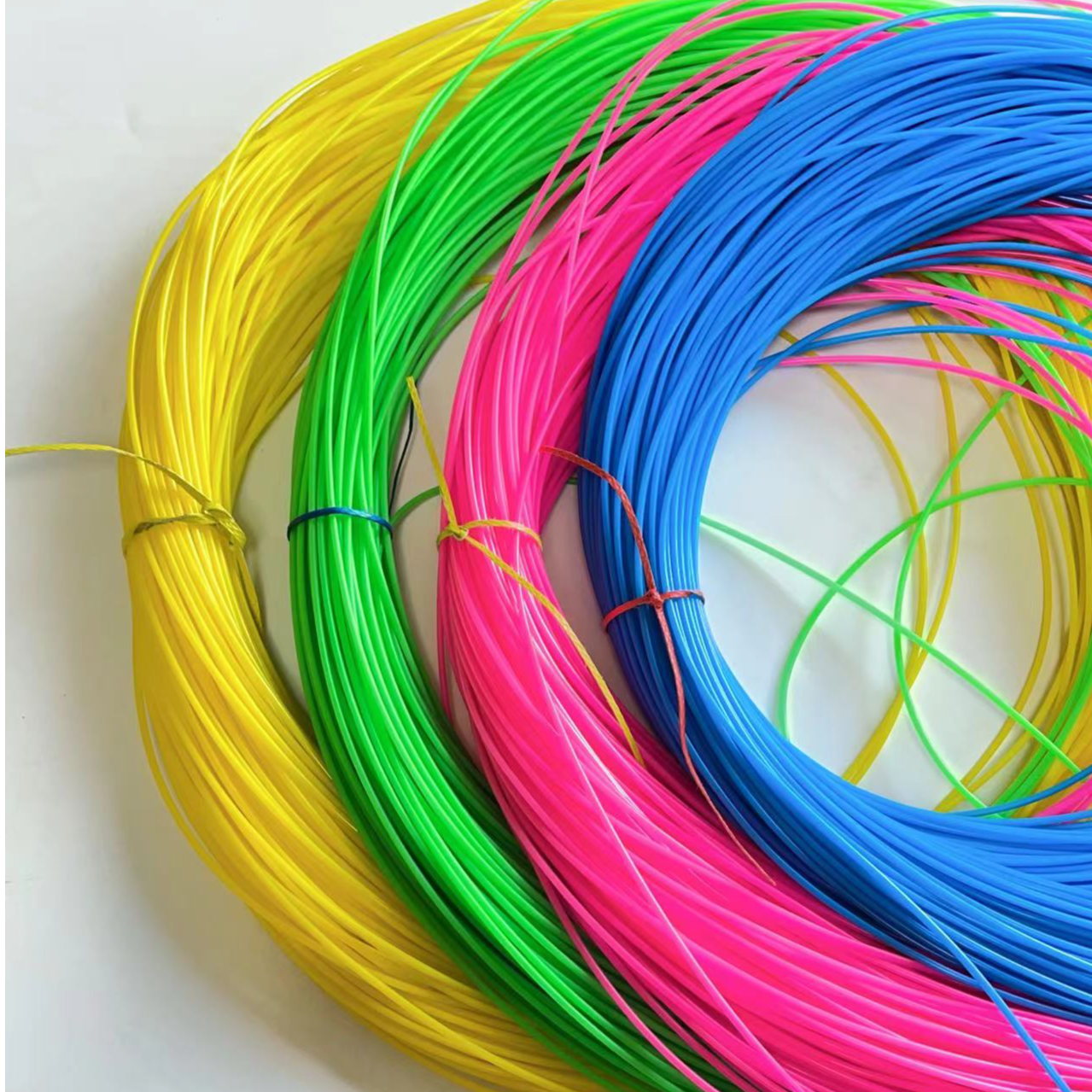 【文达】2.4实心圆藤条塑钢带彩色手工编织手提篮材料