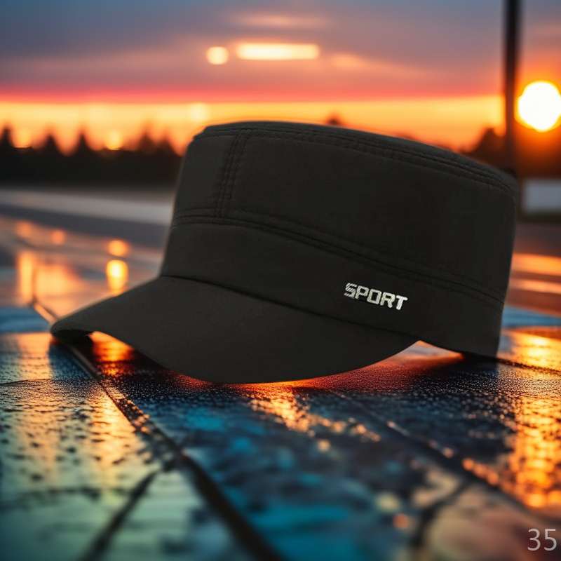 【刀狼同款】大头围帽子后留口秋冬百搭中老年男士户外防尘罩挡泥板