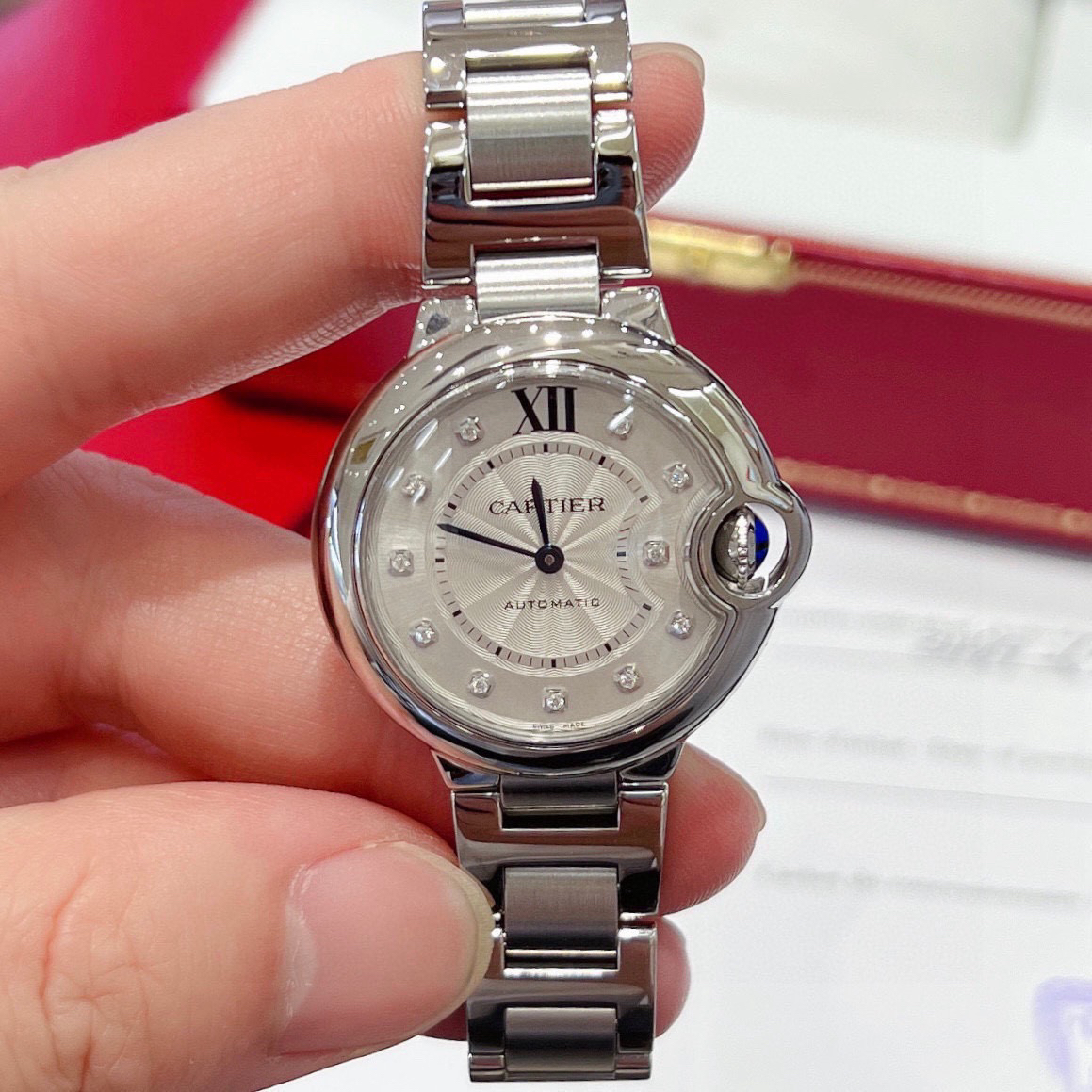 95新 Cartier/卡地亚 蓝气球W4BB0021/17年盒子保卡/23BH8315 