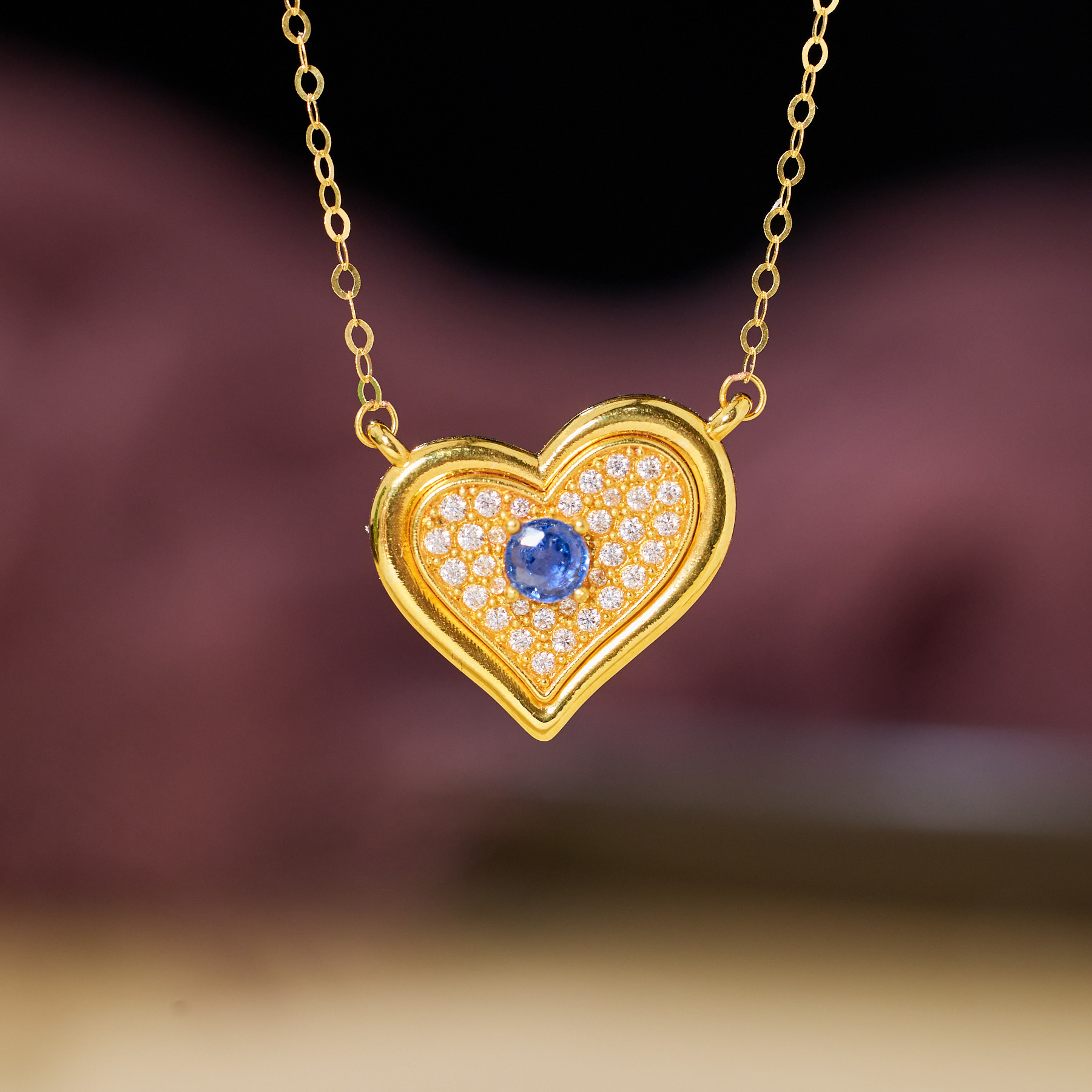 【玉峰珠宝丨安娜严选】蓝宝石锁骨链18K金【U6701】多样性发一