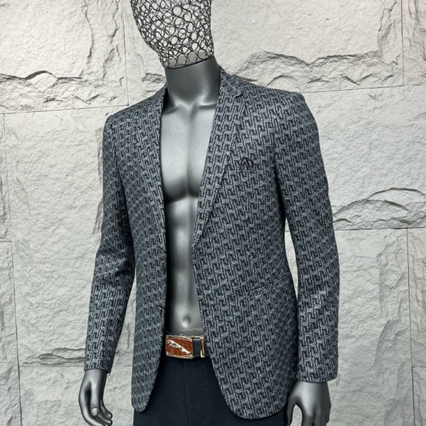 【欧风时尚款】6603欧美风时尚个性色织羊毛秋冬款休闲时尚西服