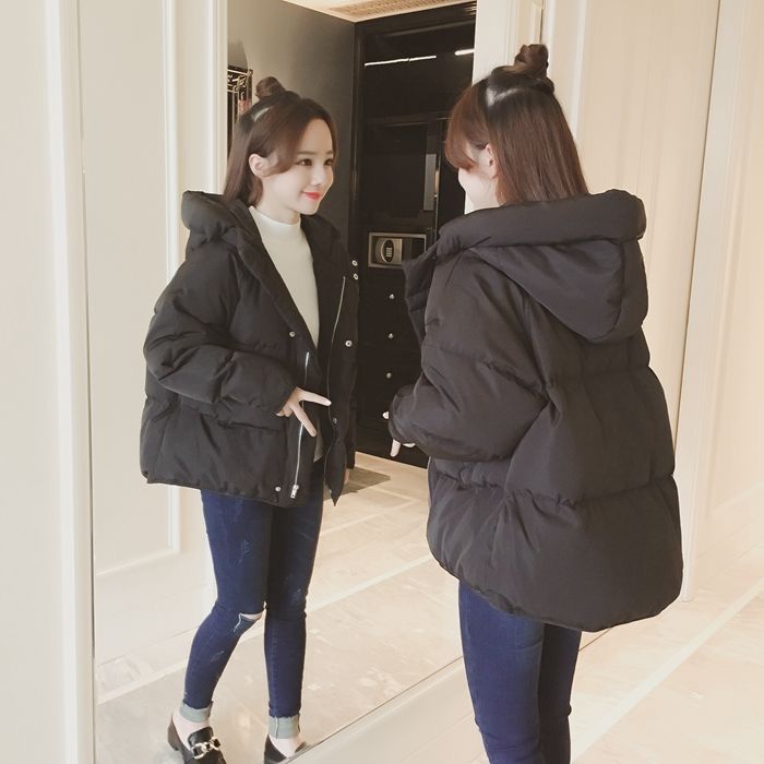 冬季羽绒服女短款韩版宽松ins面包服冬季羽绒服加厚外套小羽