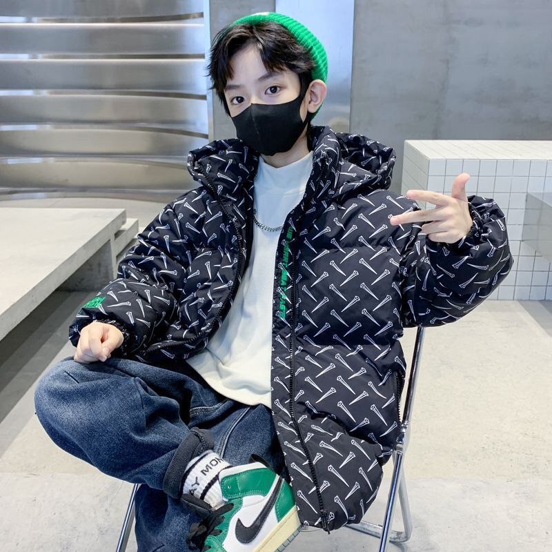冬季2023羽绒服男童服冬季儿童袄外套冬款男孩大童羽绒炸街冬