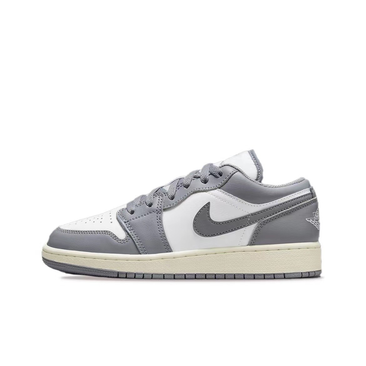 Nike Air Jordan 1 Low 耐克低帮篮球鞋复古灰GS款553560-053_二手商品