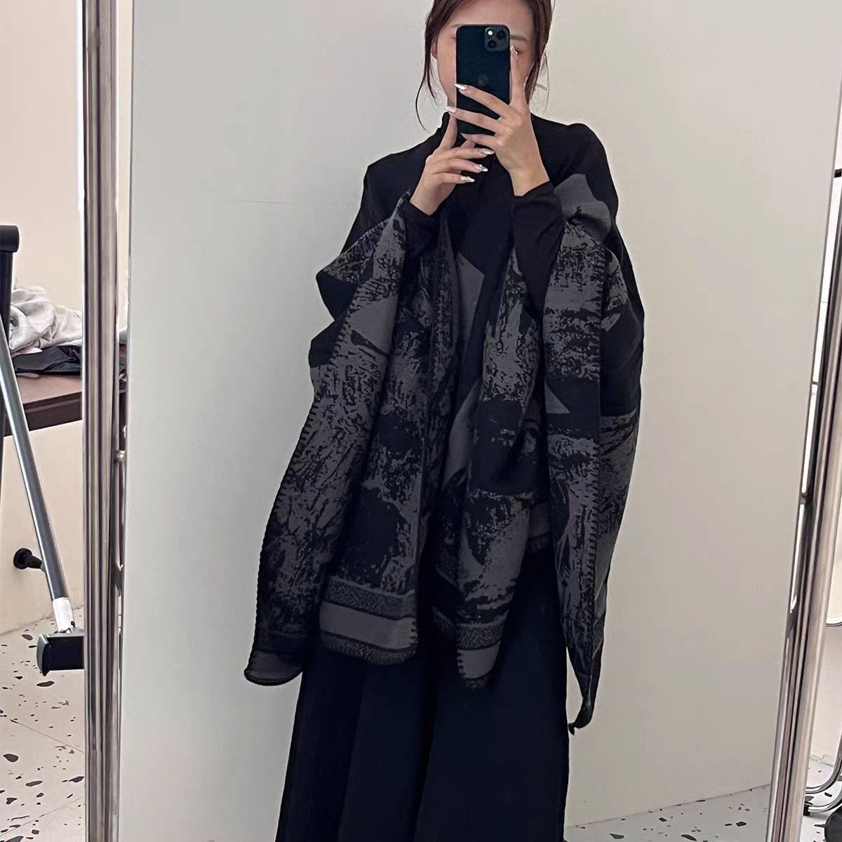 秋冬民族风披肩针织高级感披风川西云南旅游穿搭拍照斗篷