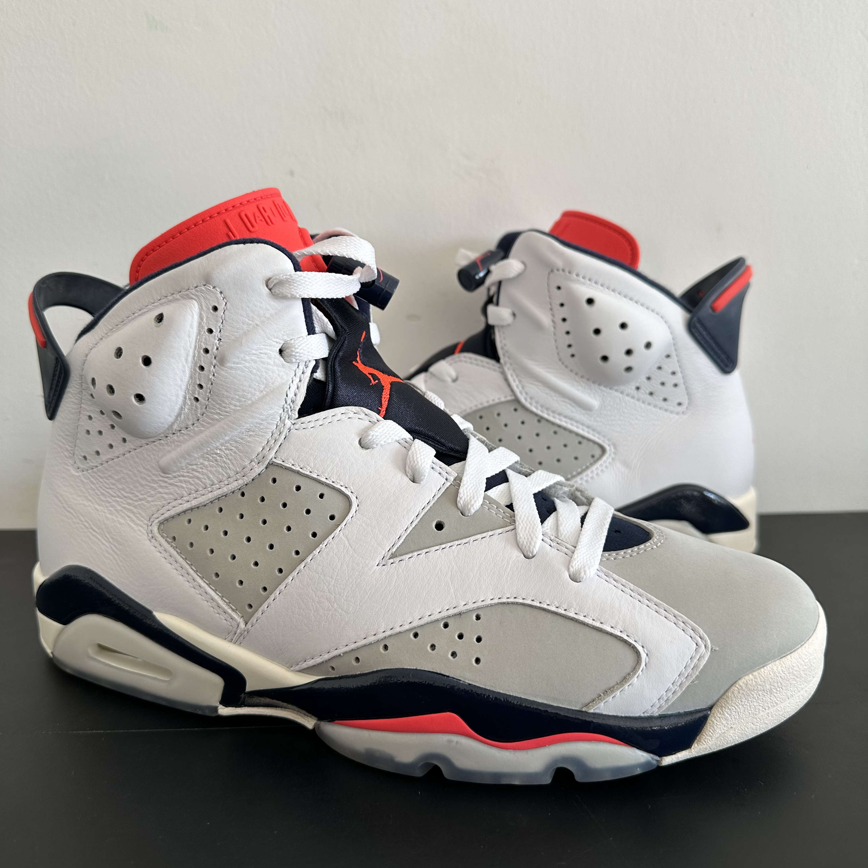 42码 准新 原盒 aj6 乔6 tinker 手稿 白红黑 复古篮球鞋 男鞋