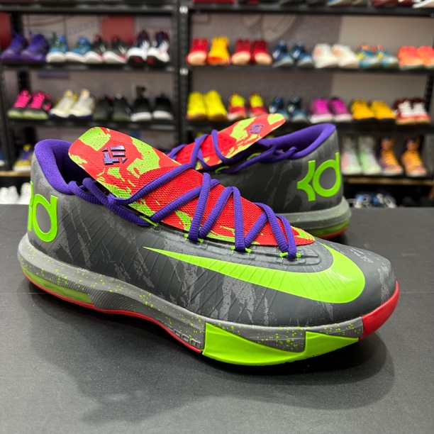 44码全新无原盒杜兰特6kd6电子绿低帮夜光篮球鞋黑红紫金实战鞋
