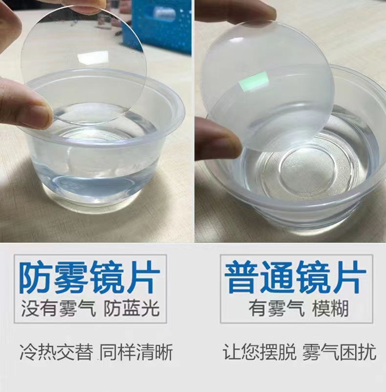 医世美冬季必备变色防蓝光防雾（茶灰粉紫蓝）五色可选镜片