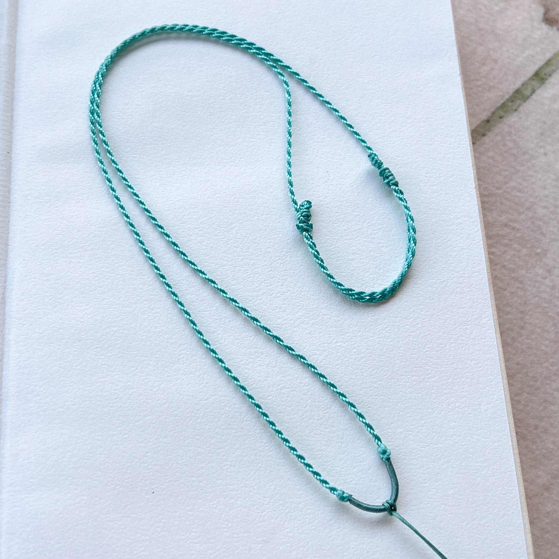 非金属布艺吊坠 手工吊坠绳绿色项链绳挂坠玉坠链子挂件绳饰品