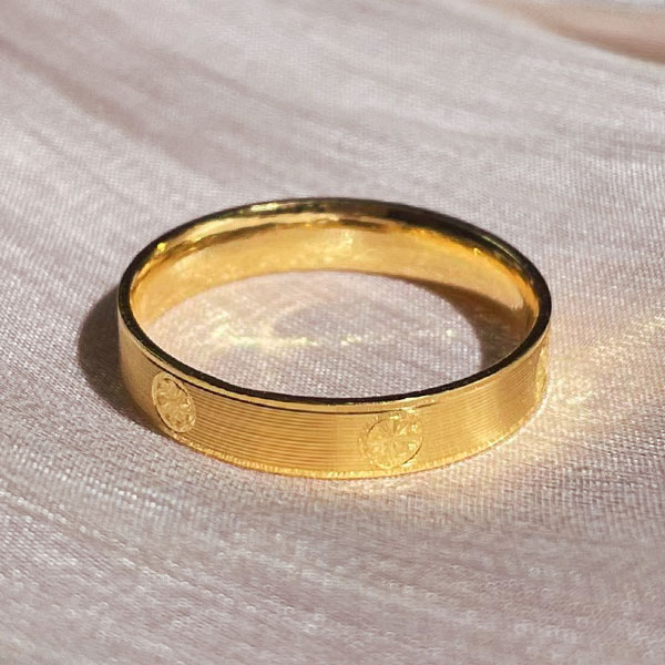 【卡家戒指】足金9999纯黄金戒指手饰 多样性链接拍下发一