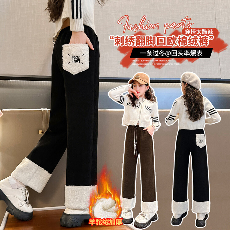 巴小布裤子休闲冬季女童中大童