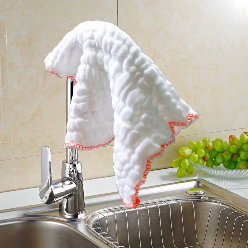 【居家好物】全棉纱洗碗布不掉毛不沾油吸水易清洗厨房加厚百洁布