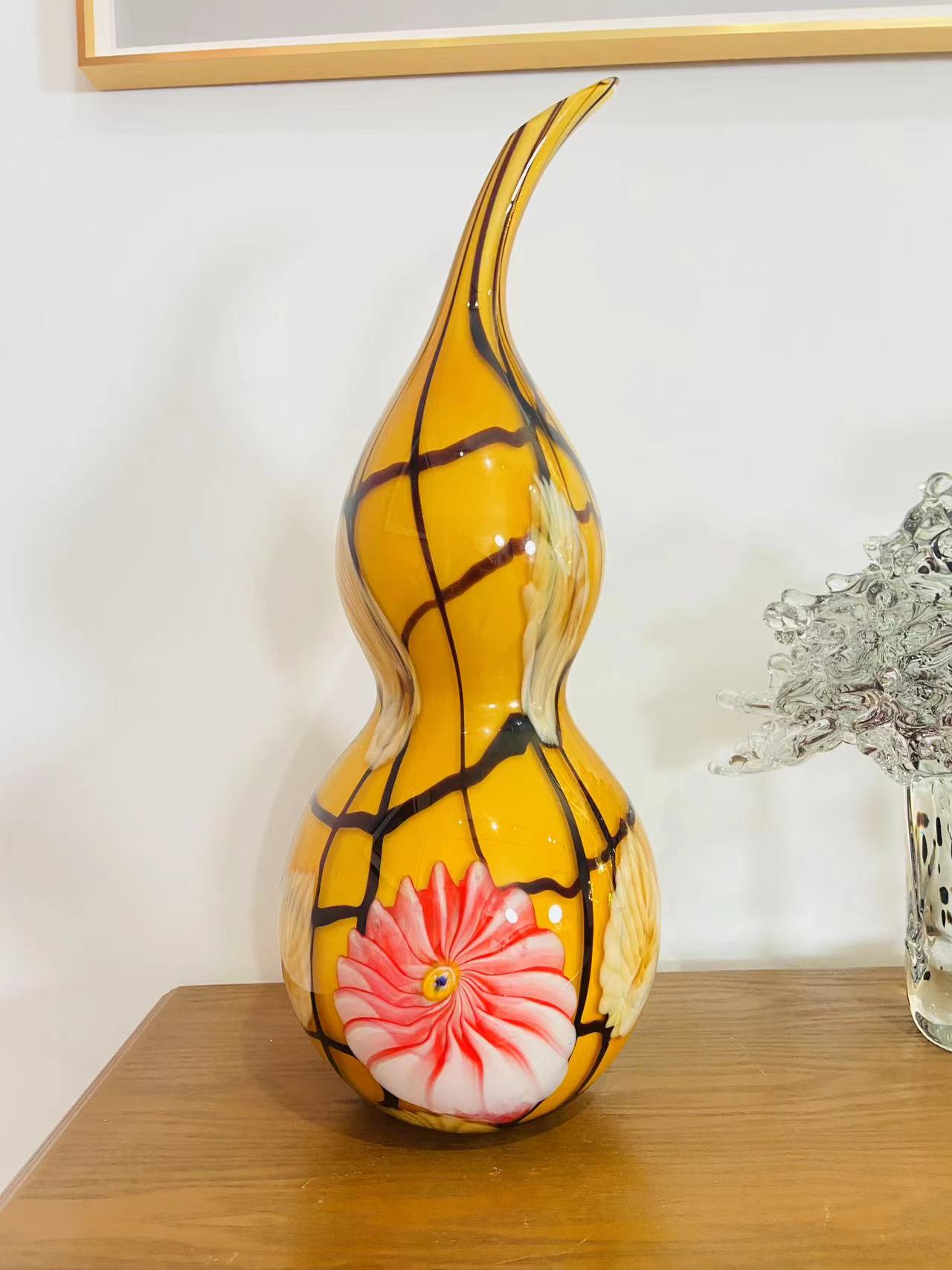 琉璃葫芦艺术摆件福禄招财轻奢客厅酒柜装饰品乔迁新居送礼高档