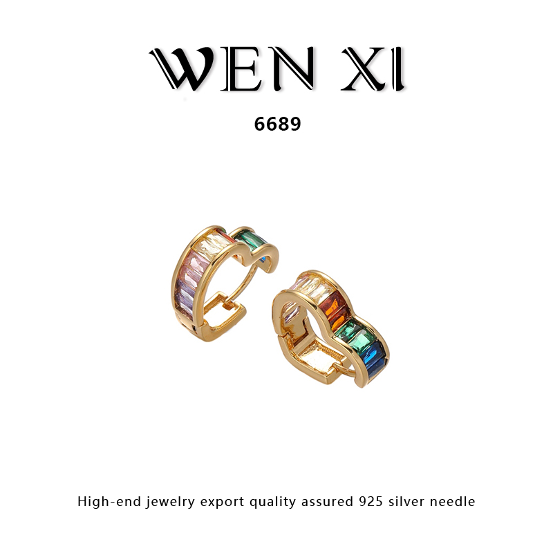 6689 断层爱心耳钉个性时尚气质轻奢耳饰百搭