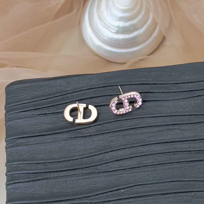 铜合金合成锆石耳饰 7370耳钉轻奢耳饰高级优雅精致小众