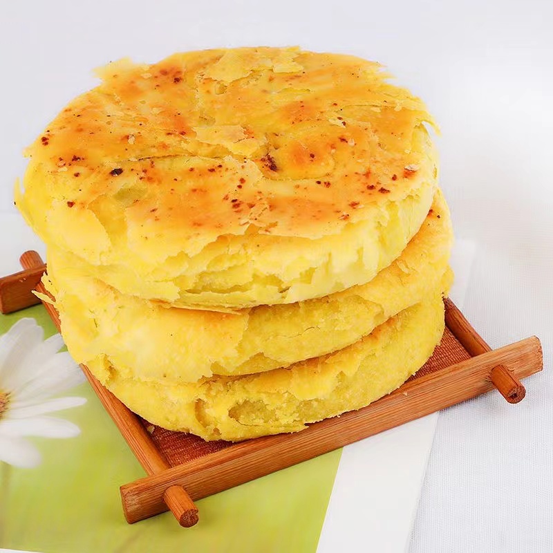 巴盟家常铁锅手工糖酥饼南瓜饼烙饼现做现发