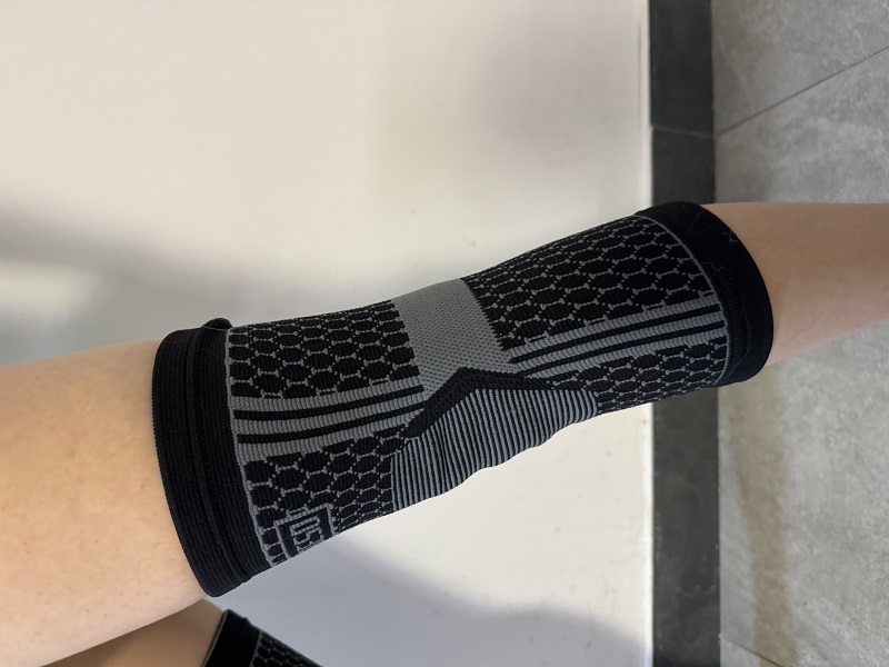 厂【提花护膝】运动户外健身护膝透气弹性登山骑行跑步健身护膝