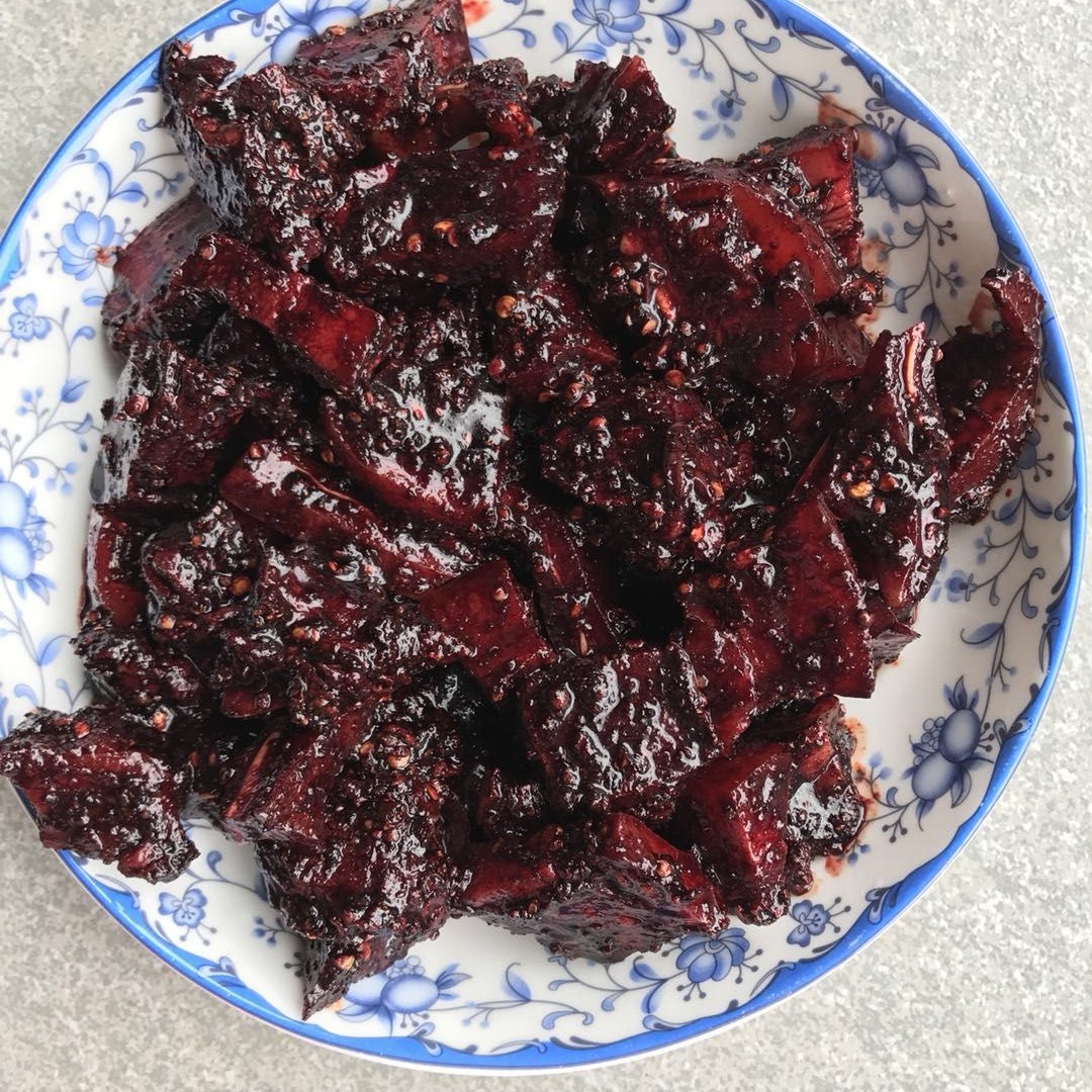 普洱景谷特色美食纯手工景谷红肉麻辣腌红肉