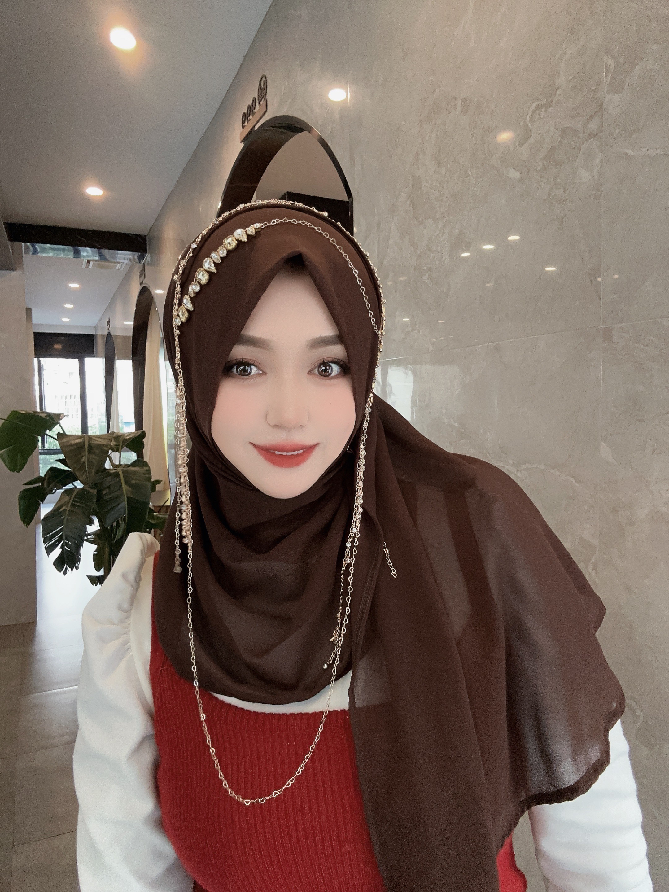 【韩冰福利】新款重工流苏高品质绕巾（妍夕）纱巾小脸口（大脸慎拍）