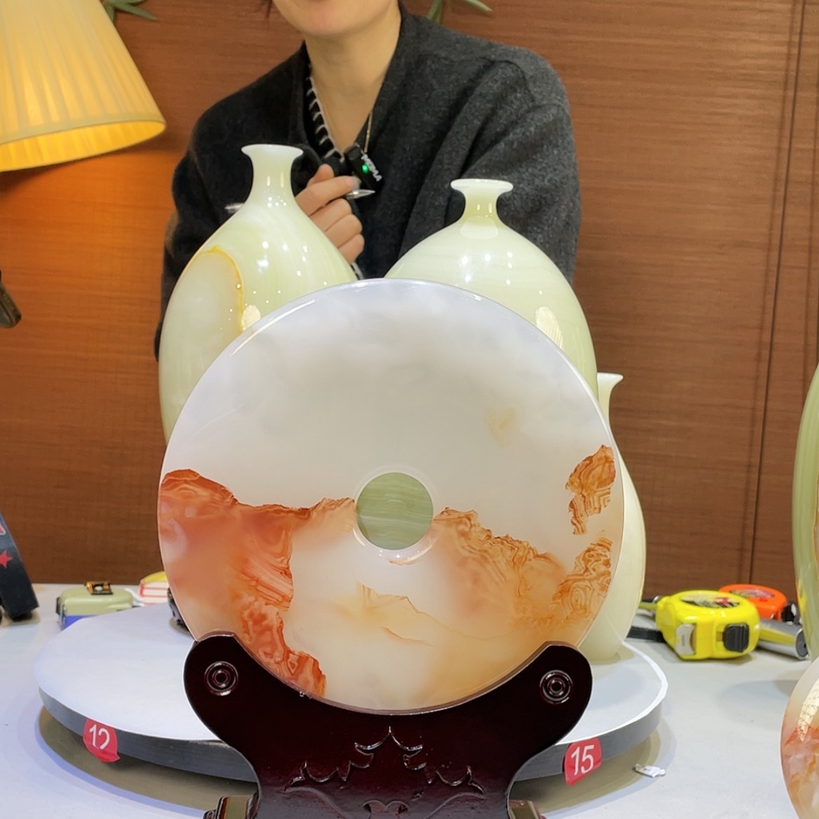 【闪购商品】玉石摆件根雕红**政