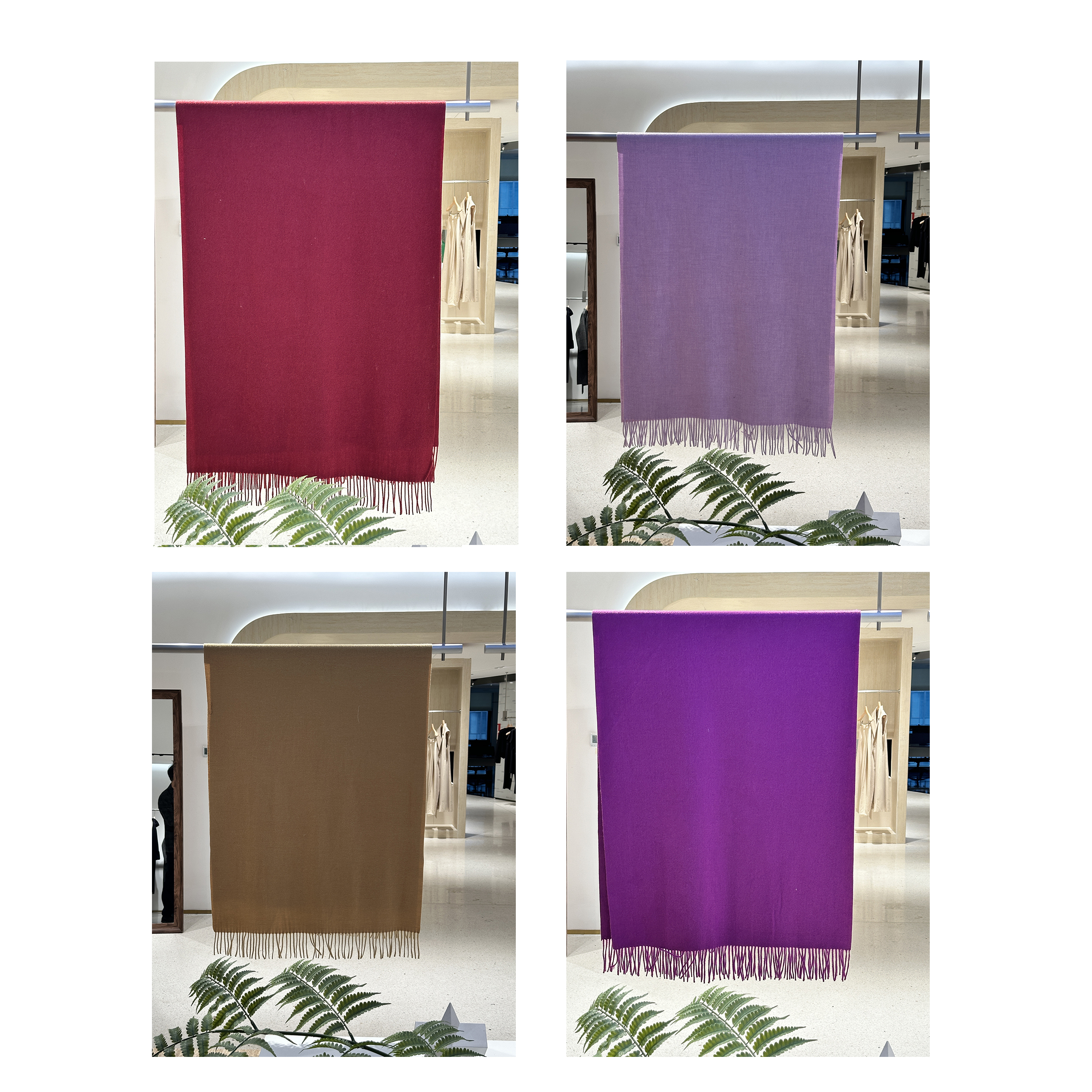 2024流行款  规格70*180 纯色百搭时尚经典 保暖 时尚 围巾披肩  