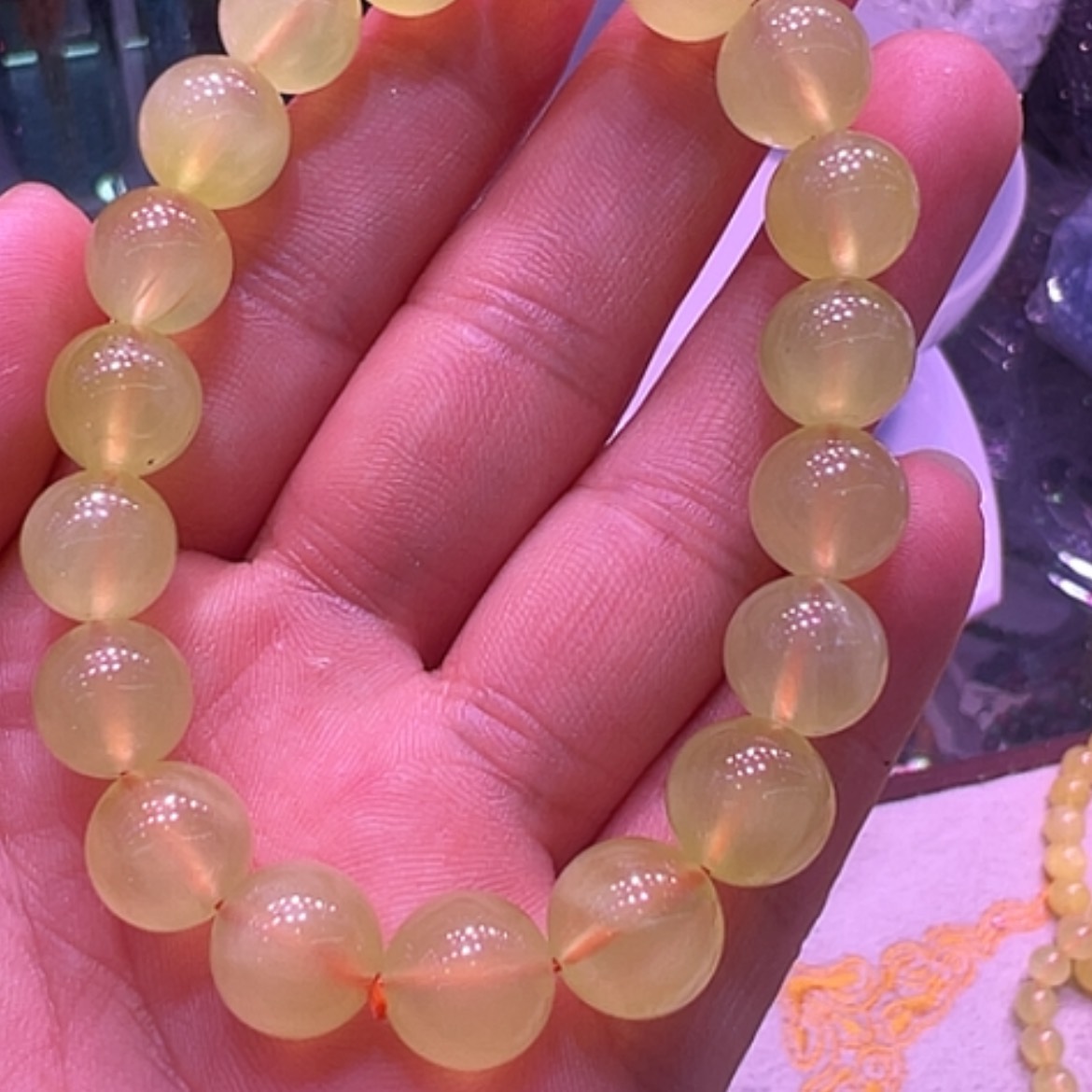【闪购商品】赛黄晶手串未镶嵌