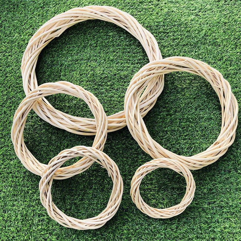 源头厂家】柳编工艺品花环圆形圣诞节柳条装饰家居摆放藤环