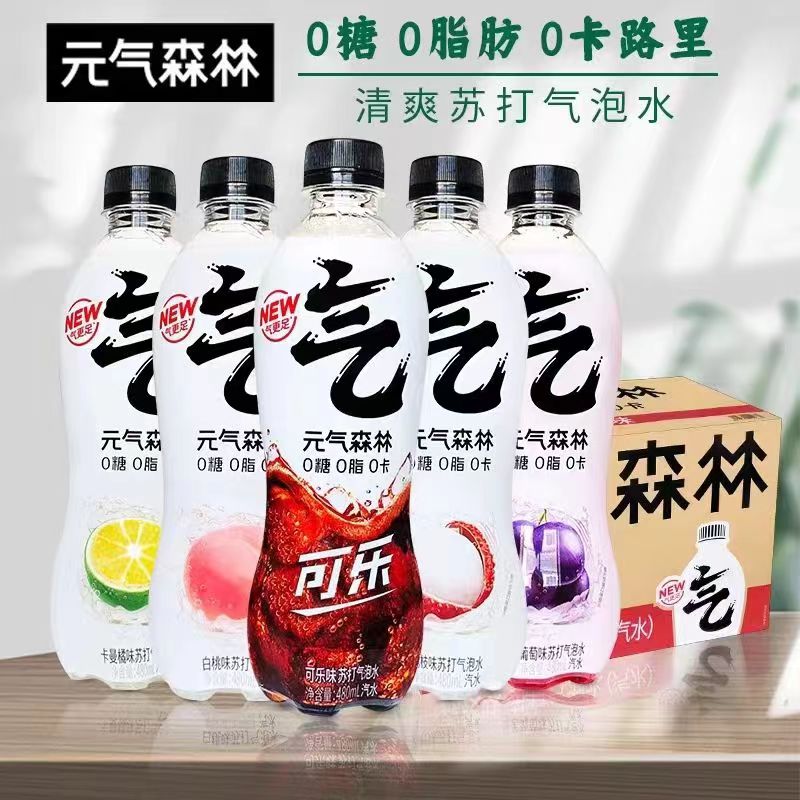 [5瓶装]元/气/森/林/气泡水0糖0脂0卡特惠装480ml清新多味其他