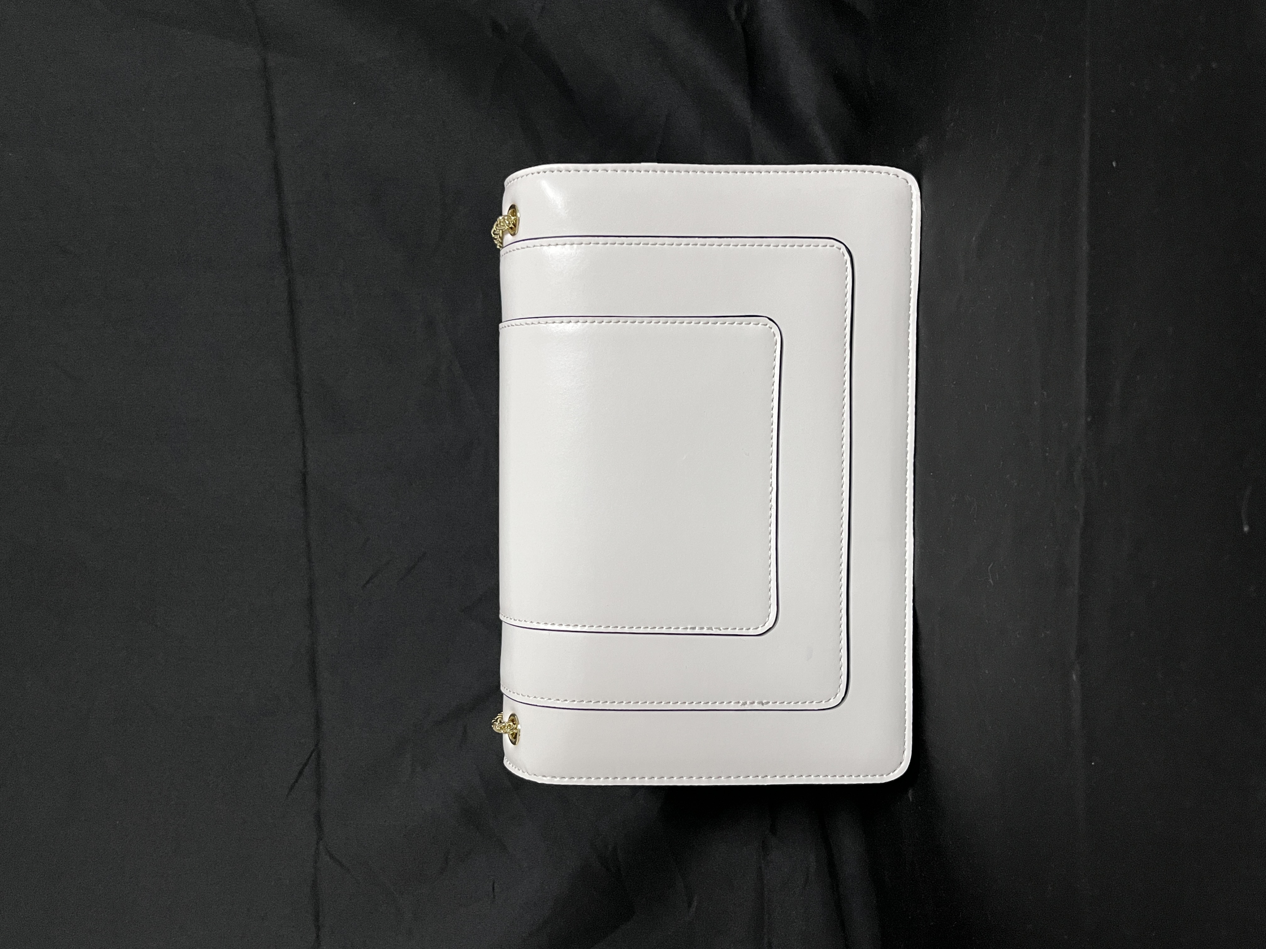 LQ-WITH-QUEEN真皮女包方块白色-大号