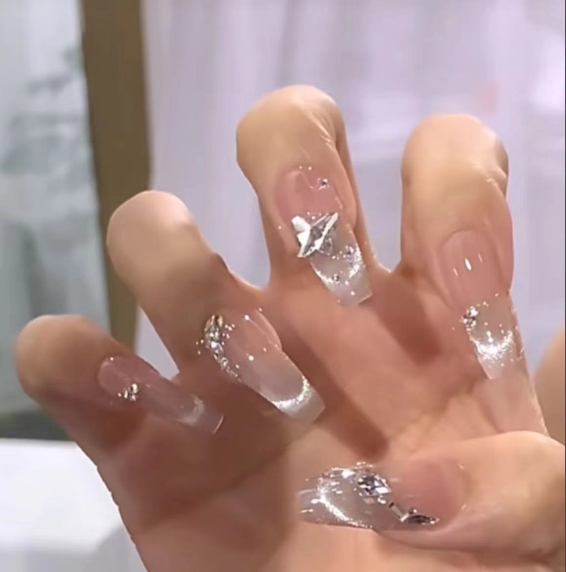 40#银粉佳人 穿戴甲美甲