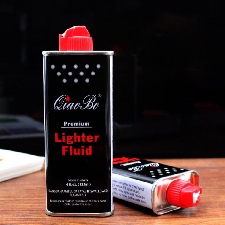 133ml打火机用油网红高档时尚黑色优质个性原装打火机油创意套盒