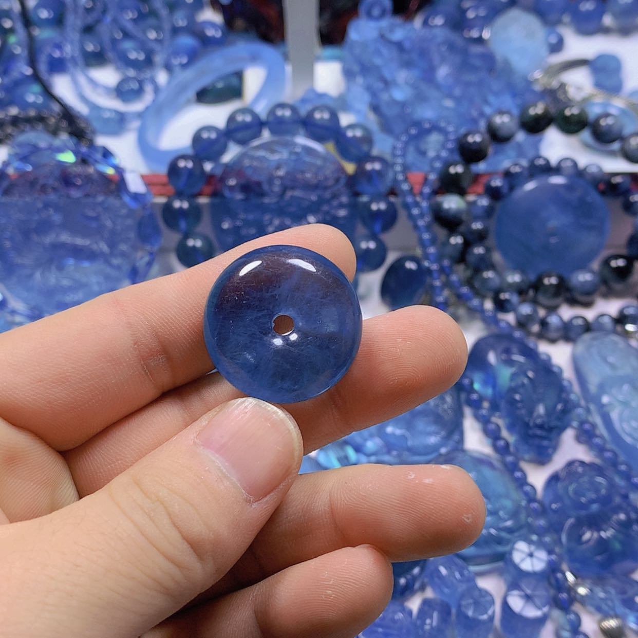 【闪购商品】海蓝宝石手链银S925镶嵌石*